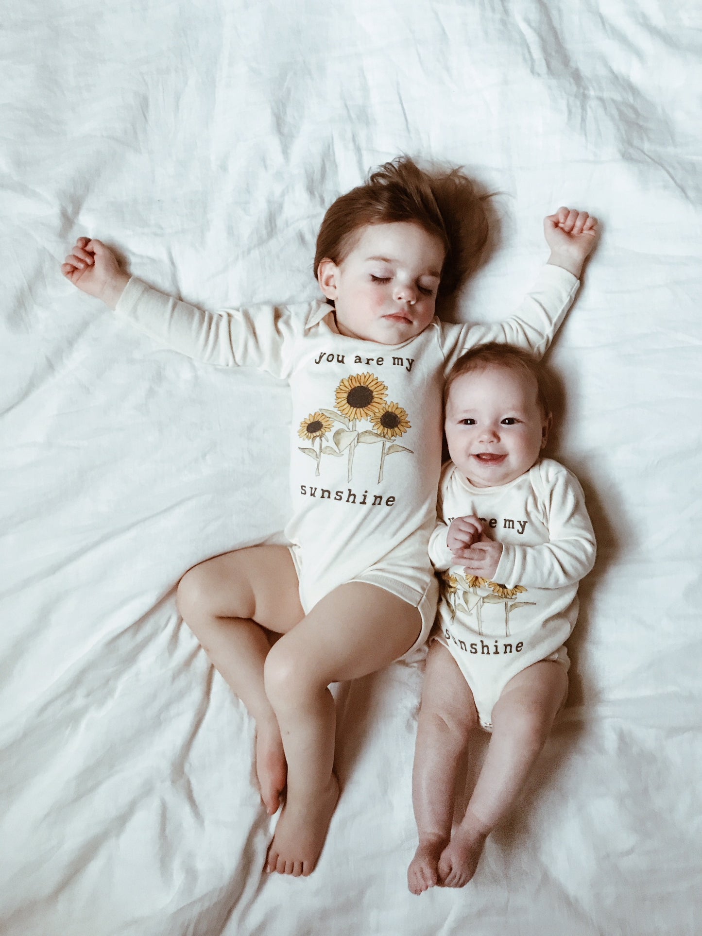 You Are My Sunshine | Organic Unbleached Bodysuit, Long Sleeve