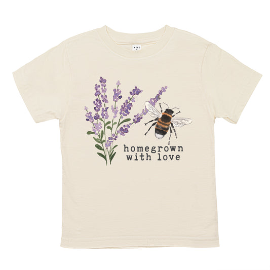 Homegrown with Love® (Bee Edition) | Organic Unbleached Tee