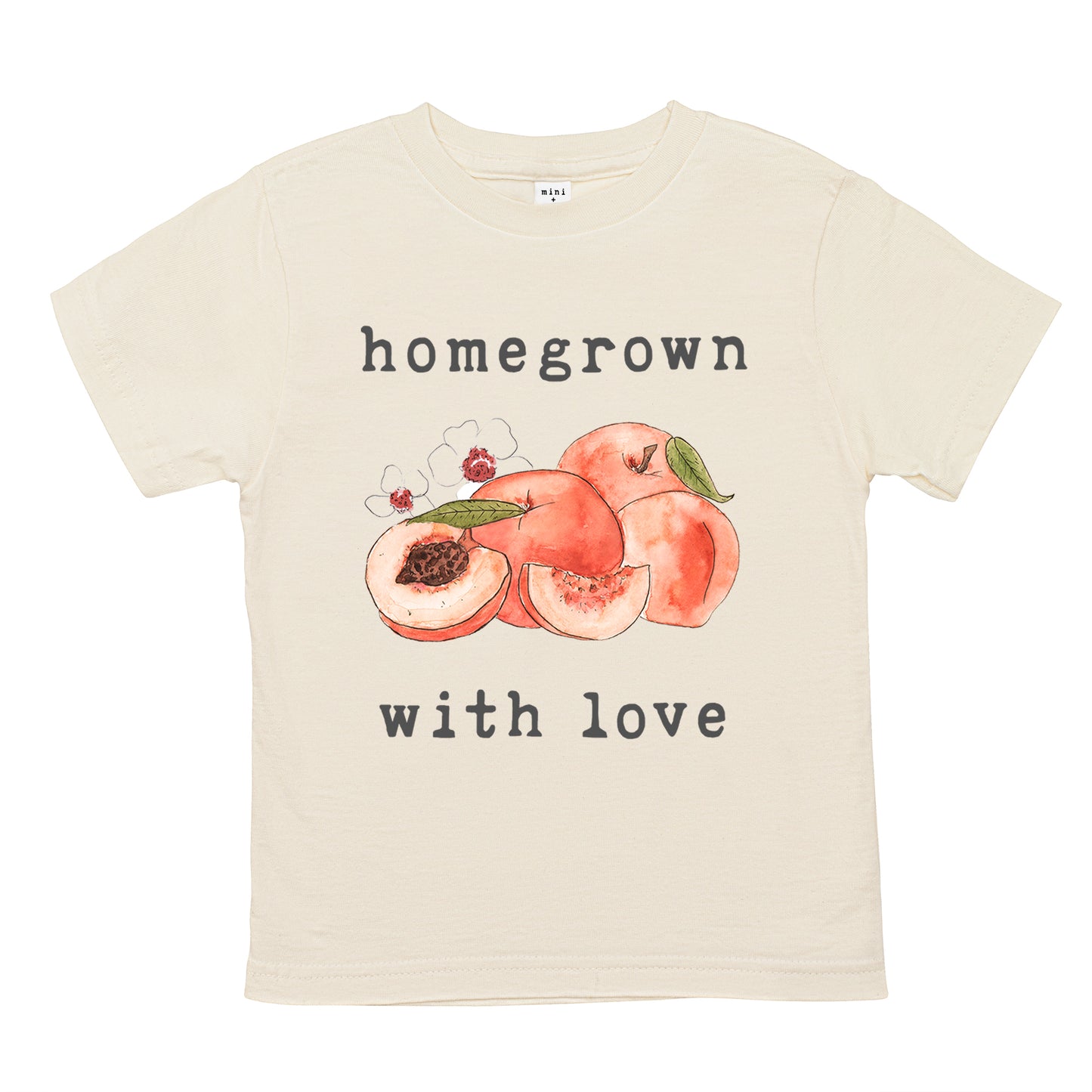 Homegrown with Love™ (Peaches Edition) | Organic Unbleached Tee