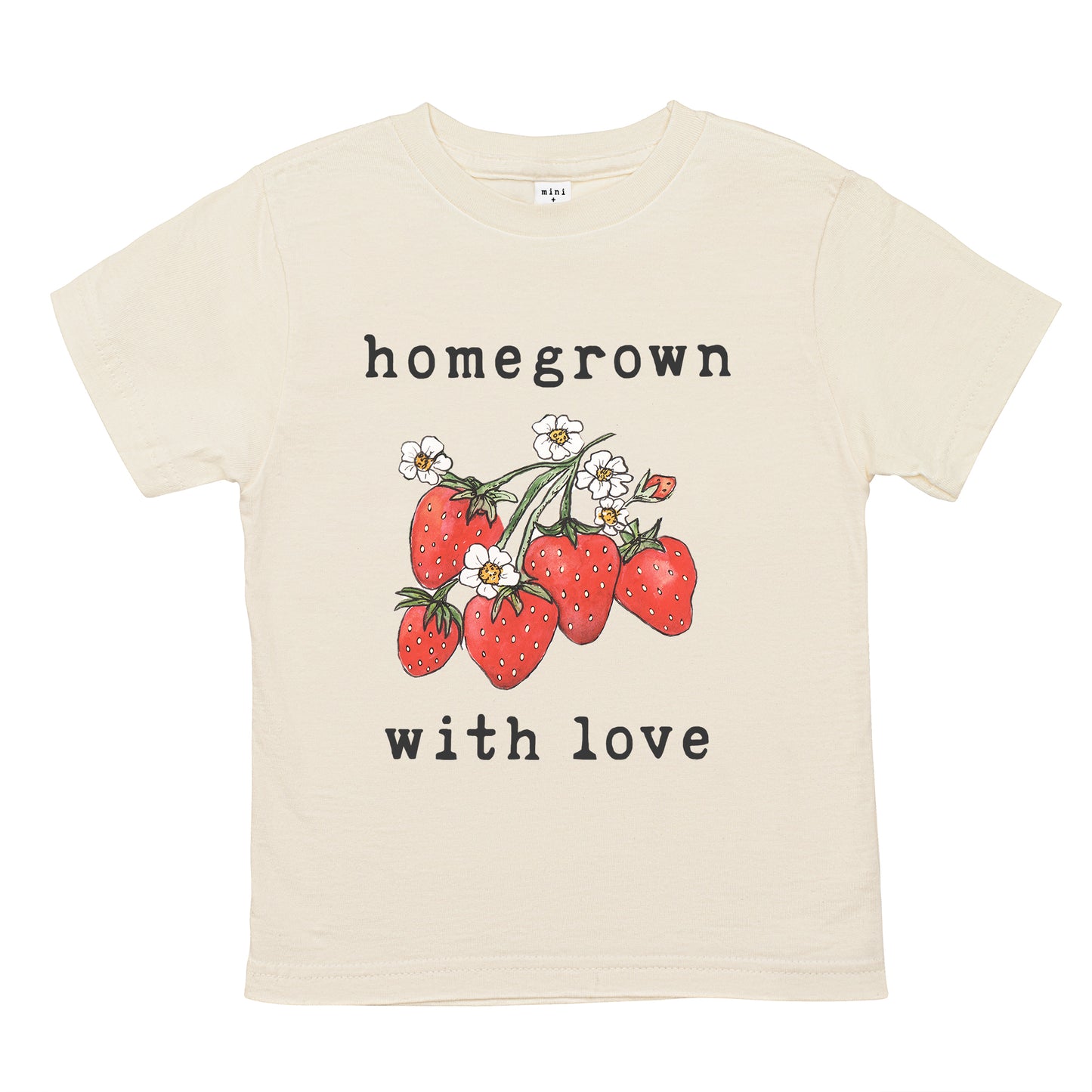 Homegrown with Love® (Strawberry Edition) | Organic Unbleached Tee