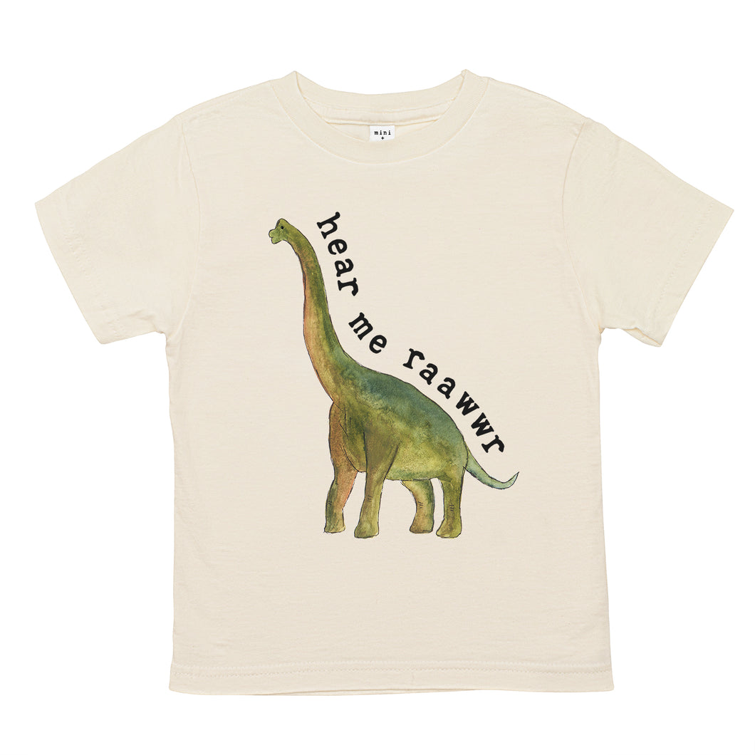 Hear Me Rawwrr | Organic Unbleached Tee