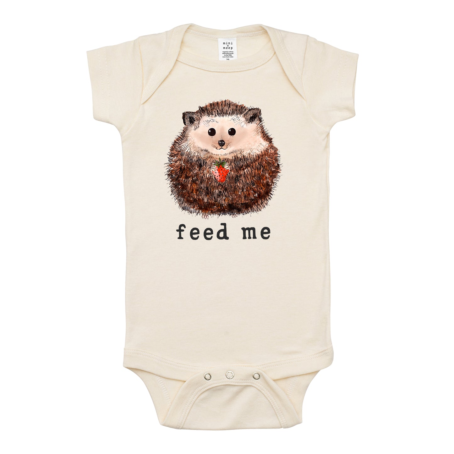 Feed Me | Organic Unbleached Bodysuit