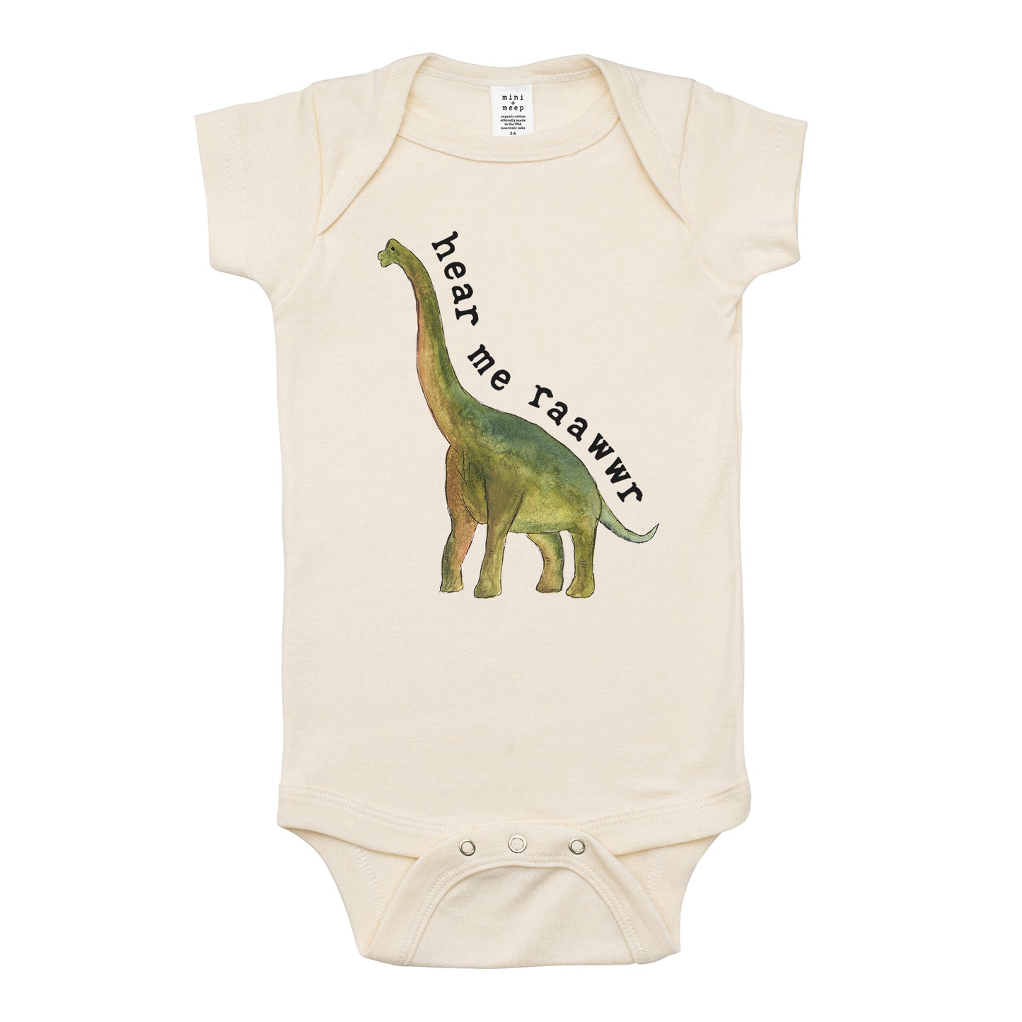 Hear Me Raawwr | Unbleached Bodysuit