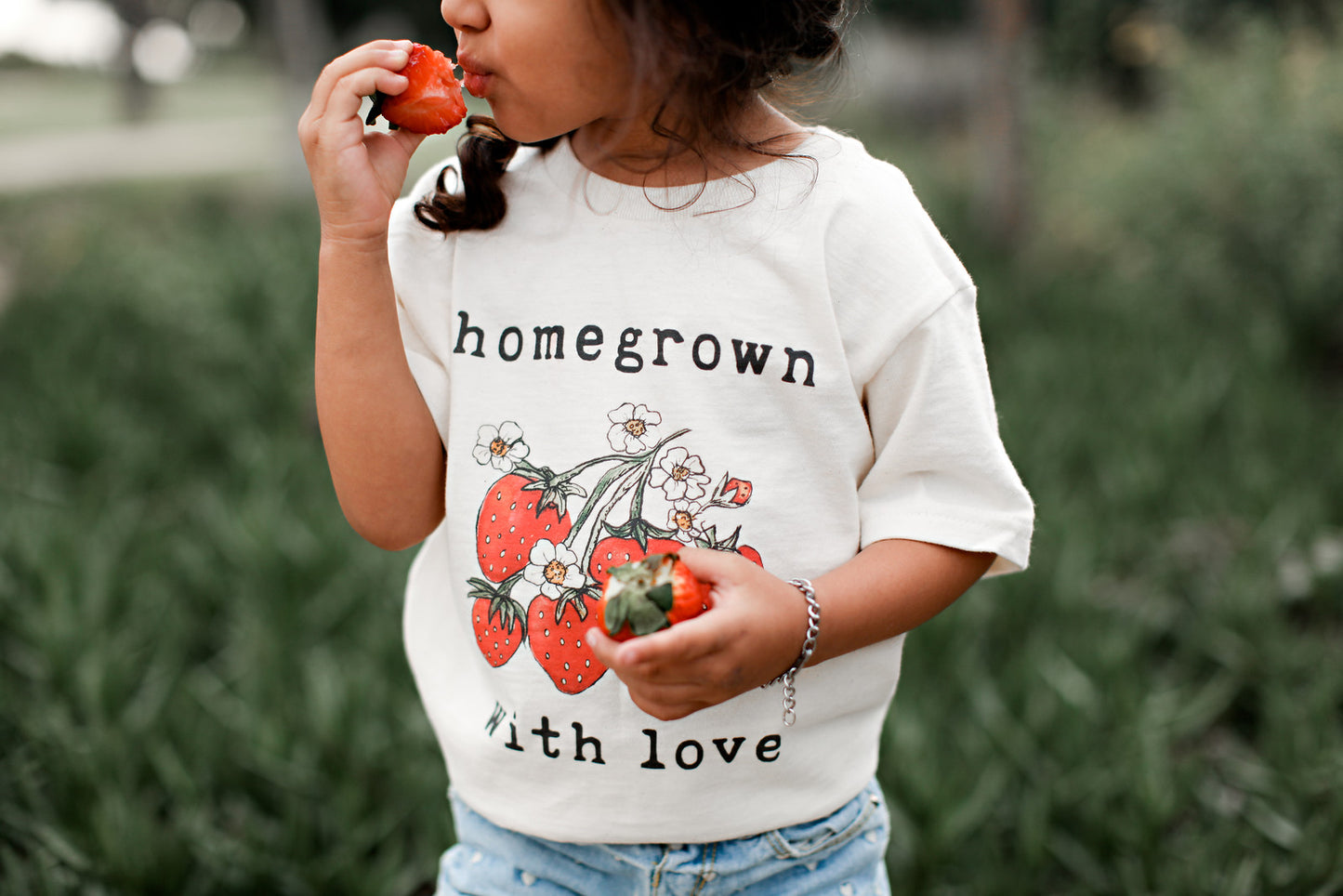 Homegrown with Love® (Strawberry Edition) | Organic Unbleached Tee