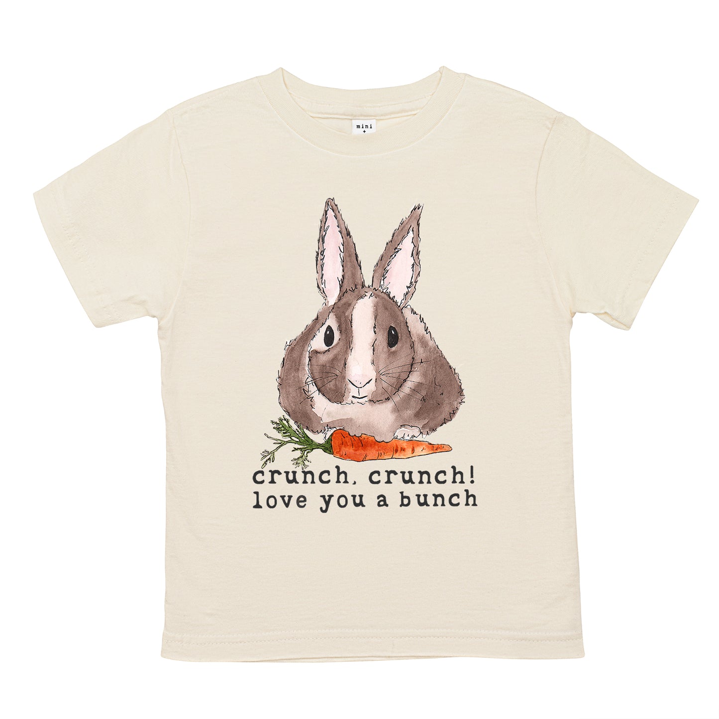 Sustainably made, organic baby and children's apparel that gives back. Organic toddler tee / t-shirt with bunny. Easter shirt.