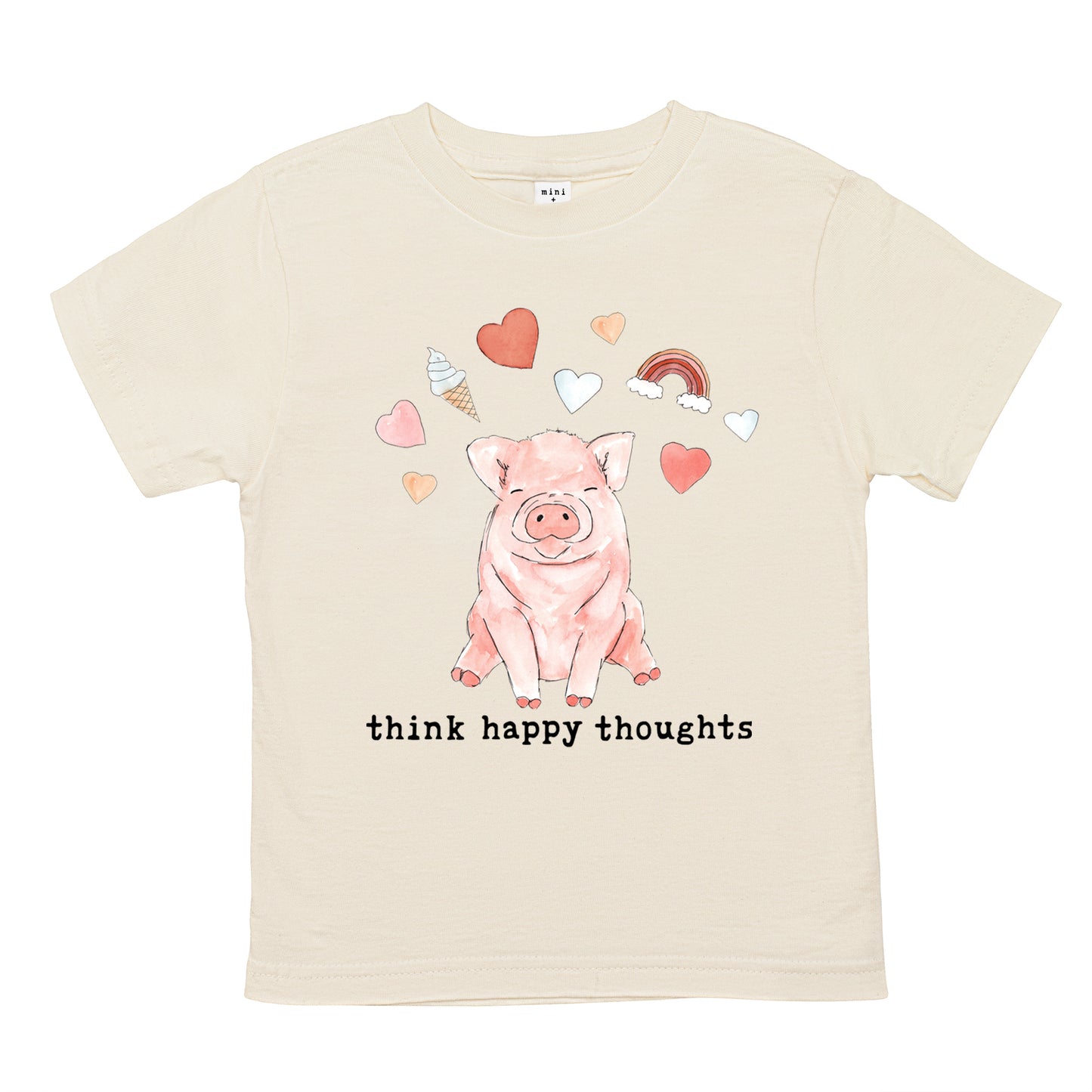 Think Happy Thoughts | Organic Unbleached Tee