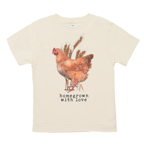 Homegrown with Love® (Chicken Edition) | Organic Unbleached Tee