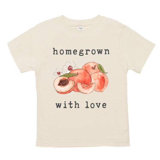 Homegrown with Love™ (Peaches Edition) | Organic Unbleached Tee