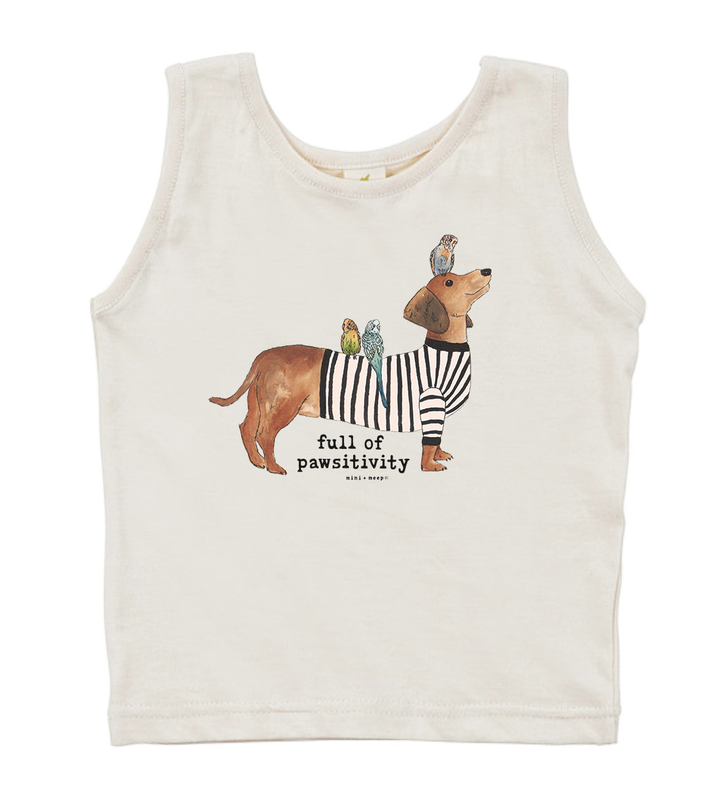 Full of Pawsitivity | Organic Unbleached Tank Top