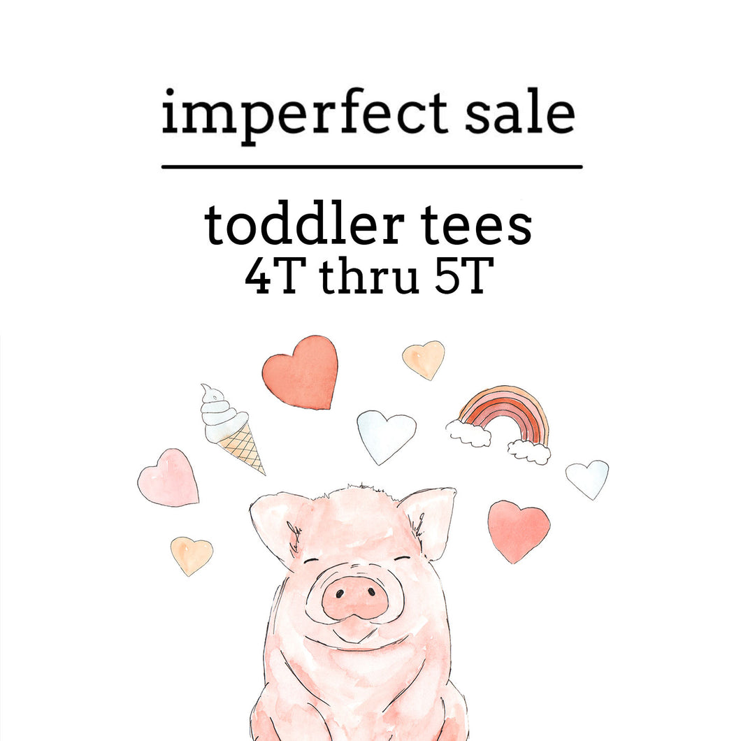 Imperfect Sale | Toddler Tees (4T THRU 5T/6T/S)