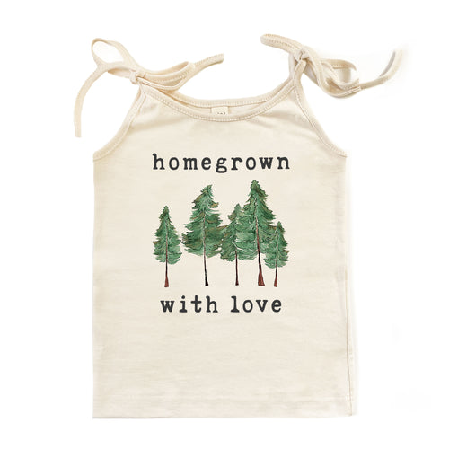 Homegrown with Love™ (Forest Edition) | Organic Unbleached Tie Tank