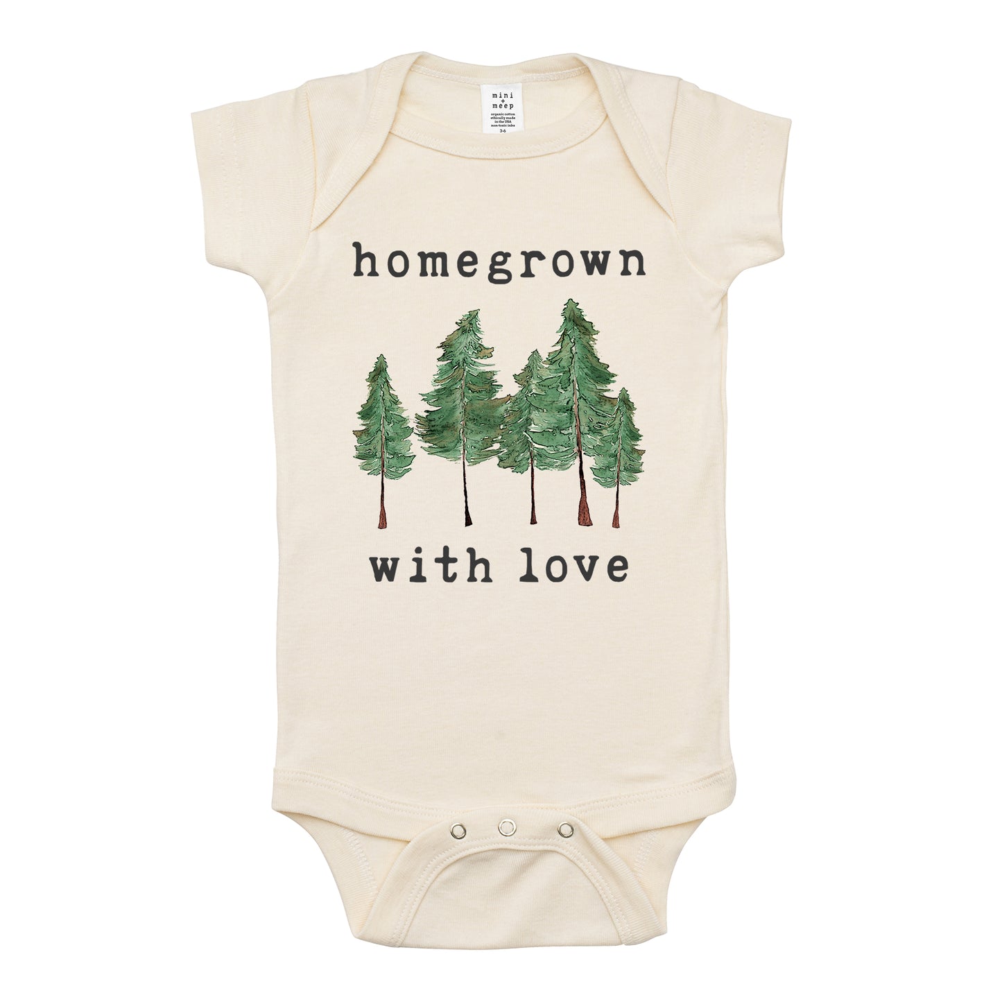 Homegrown with Love® (Forest Edition) | Organic Unbleached Bodysuit