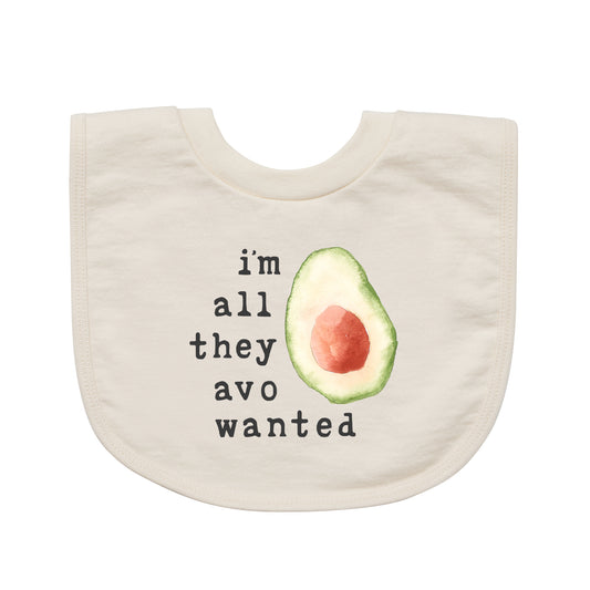 All They Avo Wanted | Organic Unbleached Bib